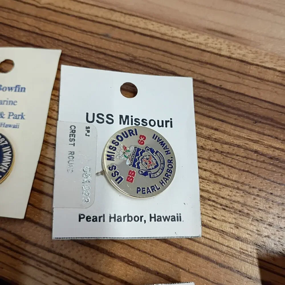 Set of Nine (9) Remembering Pearl Harbor Commemorative Pins World War 2 WWII